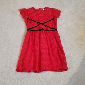 Red lace D-Signed dress